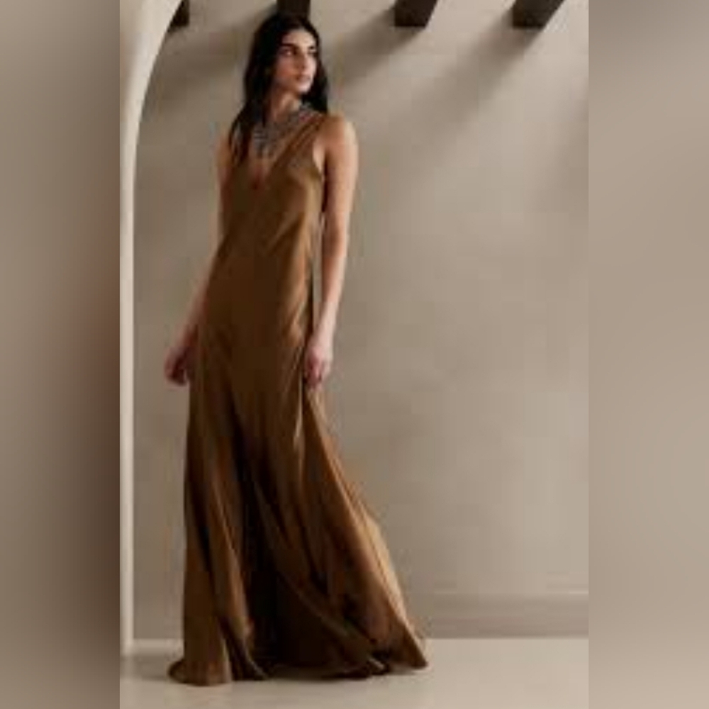 NWT Banana Republic ETERNO SILK MAXI DRESS, XS